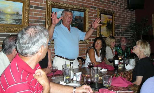 At the orientation dinner the night before Tee-Off, Bob Bear Myers announced the number of strokes Team Hillsdale would be giving Team River Vale...or was that number a description of the lovely female participants?