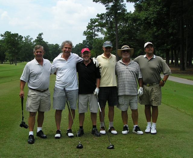 The HILLSDALE Six - was comprised of BOB BEAR MYERS (it is notable that in an effort to be sporting, Bob would be playing this day using his camera -- instead of a golf club), Capt. CARMINE IADAROLA, JEFF The Greyhound ROUSH, Team Guru RANDY MACKENZIE, Th