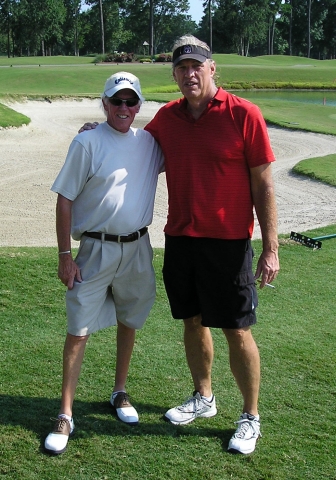 Tournament Host BILL Duke GETLER, along with his personal body-guard, KEN JONES, got things teed off (started, that is)